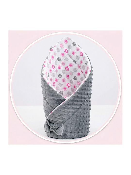 Bocioland Pătură Pepinieră Swaddling 100% Bumbac Gri 80x80cm