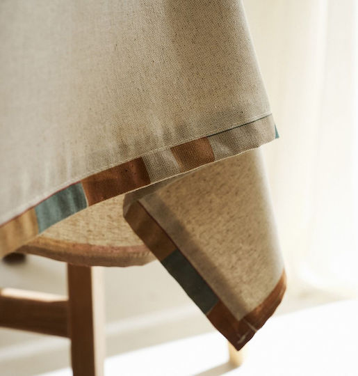 Gofis Home Τραπεζομάντηλο Edeline 387 Ασημί 135x135εκ.