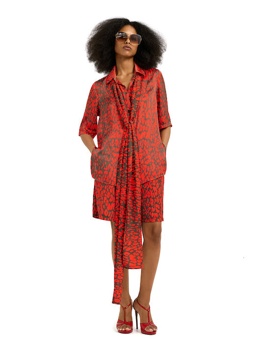 Dolce Domenica Women's Red Shawl