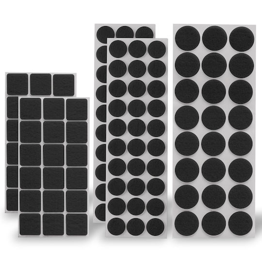 Fetru Pătrat Cu Autocolant 25x25mm 120 Bucăți