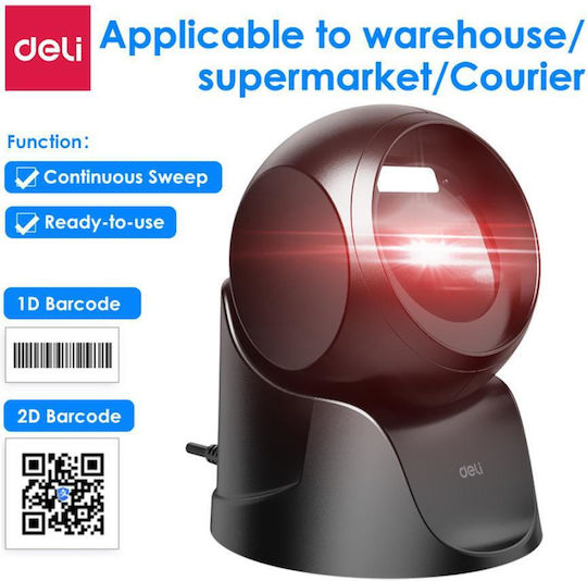 Handheld Wired Scanner with 1D Barcode Readability