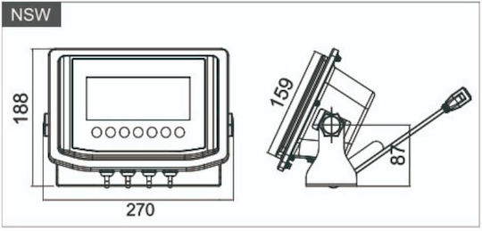T-Scale Platform with 600kg Weighing Capacity and 100gr Accuracy