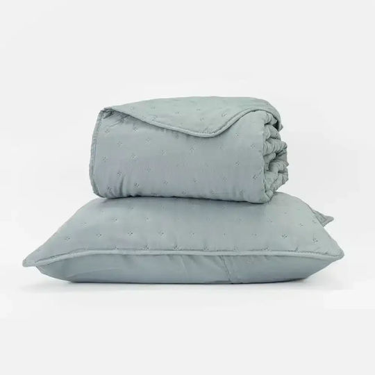 Borea Set Coverlet Double from Polyester Mint 220x240cm
