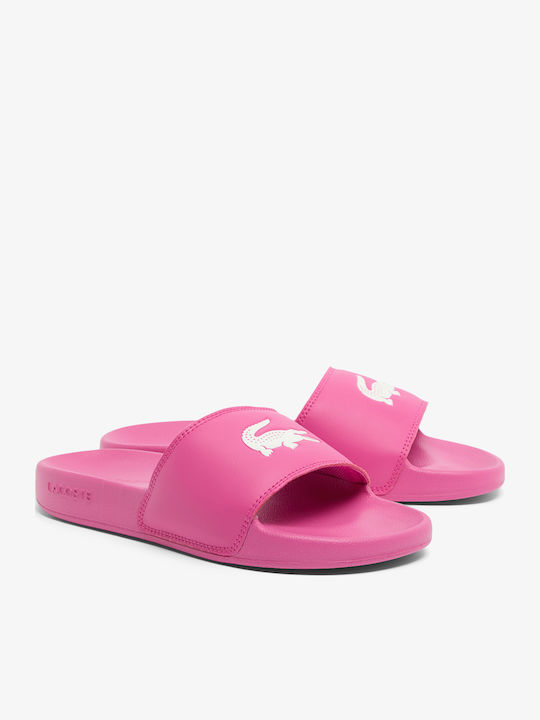 Lacoste Serve Slides Φούξια Lacoste Serve Slides Φούξια
