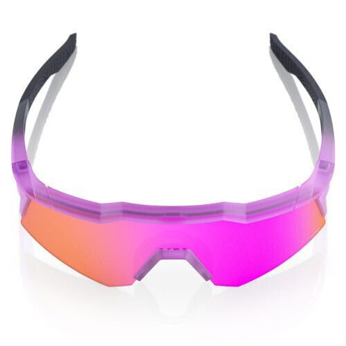 100% Cycling Glasses Speedcraft Xs with Pink Frame and Mirror Photochromic Lenses