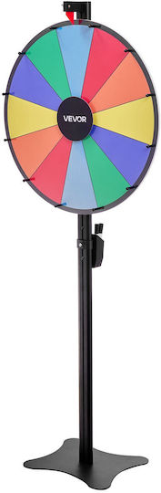 Vevor 610 Mm Wheel Of Fortune Base 12 Positions Adjustable Height Dry Erase Board 2 Markers 6 Colors Easy Assembly Party Pub Exhibitions Carnival Ldscjzl24incq5i6r001v0