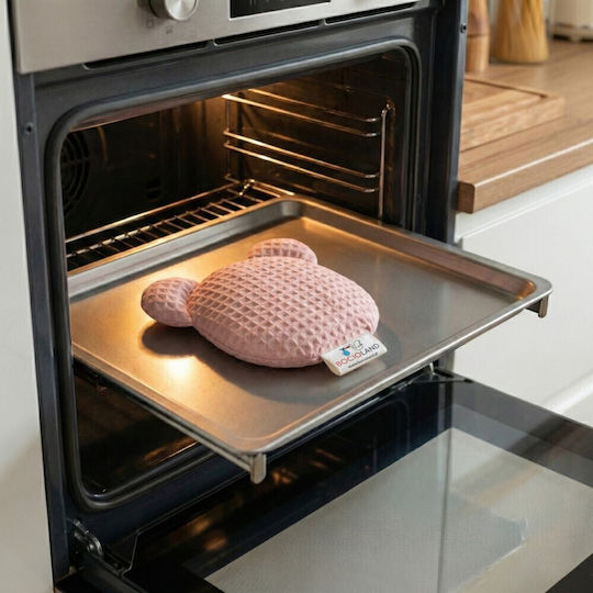 Bocioland Termofor Teddy cu Sâmburi de Cireșe Roz