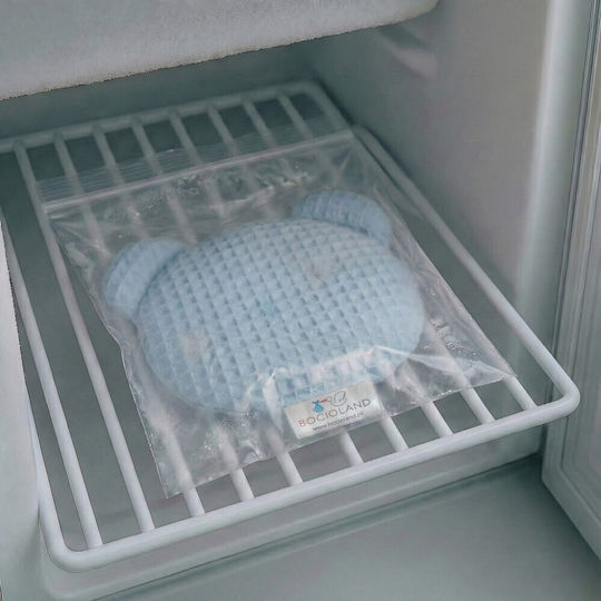 Bocioland Teddy Wärmflasche mit Kirschenkerne Blau