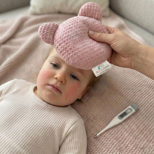 Bocioland Termofor Teddy cu Sâmburi de Cireșe Roz