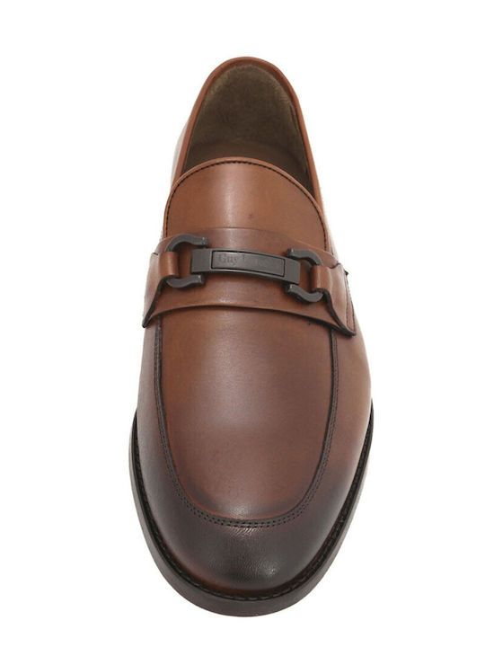 Leather Men's Dress Shoes Brown AM3522.G22255.D-1239