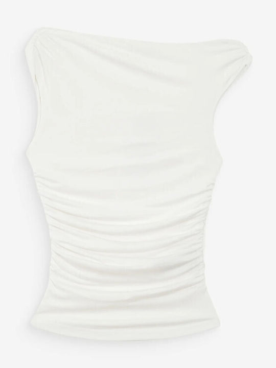 Women's Blouse Drape White