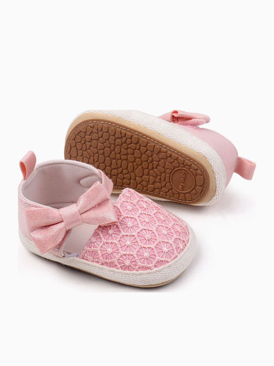 Childrenland Weiche Sohlenschuhe für Babys Espadrilles Rosa