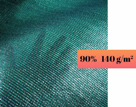 Δίχτυ Σκίασης Πράσινο σε Ρολό 1.5x10m 140gr/m²