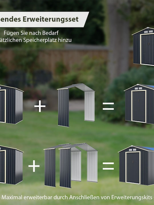 Metallische Gartenhaus M2.13xP1.62xH0.64m