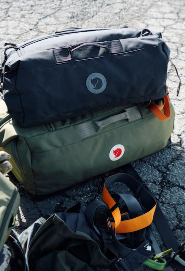 Fjallraven Farden Duffel Sack Voyage Back 80lt Navy Blue Fabric