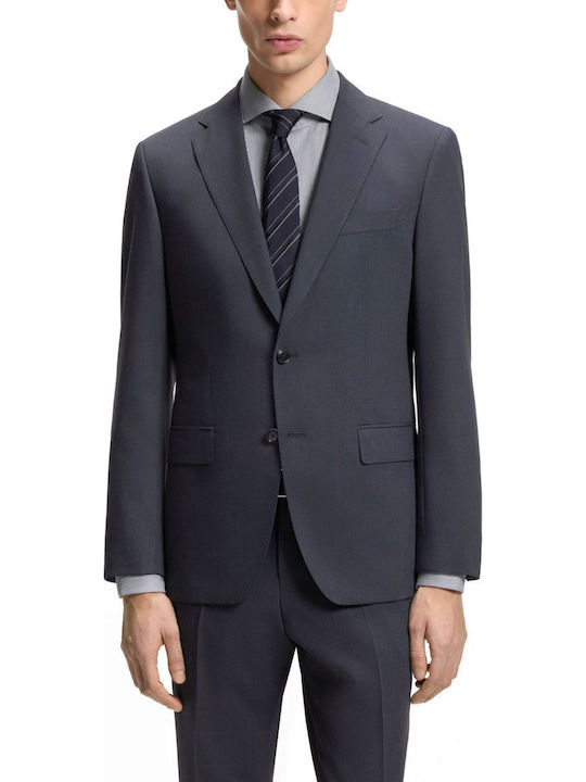 Men’s Suit Jacket with Slim Fit Blue