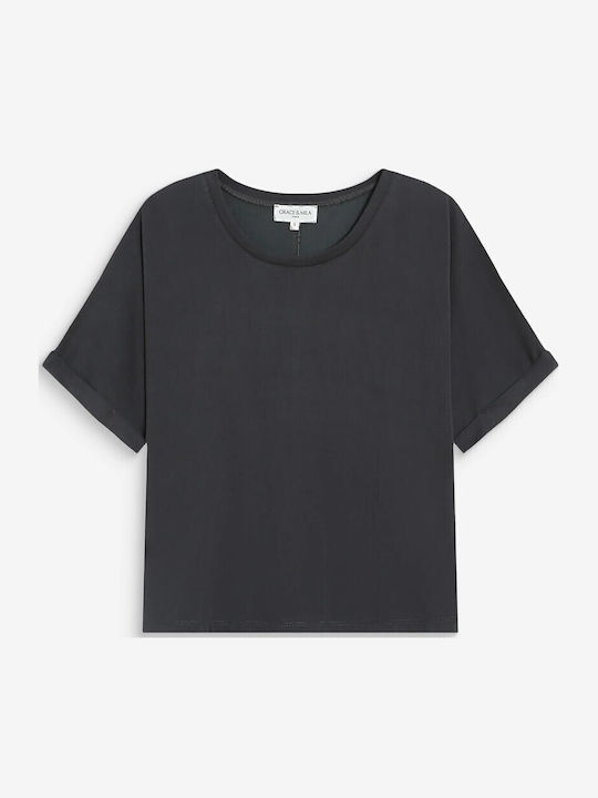 Γυναικείο Oversized T-shirt Μαύρο