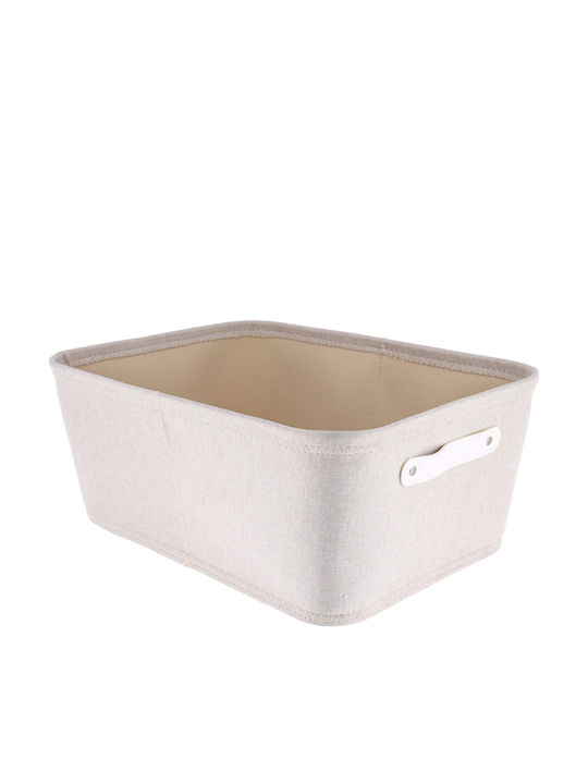 Καλάθια Αποθήκευσης 32.5x45x18 T-d Beige 10802161 32.5x45x18 Υφασμάτινο