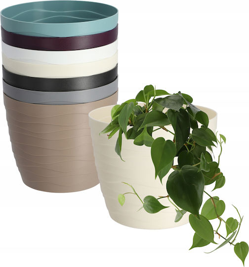 Kadax Kadax Kunststoff-Blumentopf Creme 19x19cm