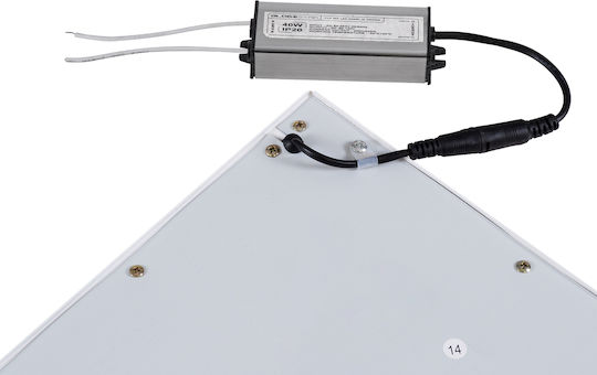 GloboStar Recessed LED Panel 40W with Warm White Light 2700K 2pcs
