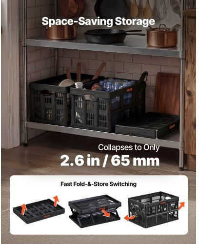 Vevor Commercial Food Crate/Food Basin 45lt 3 Pieces