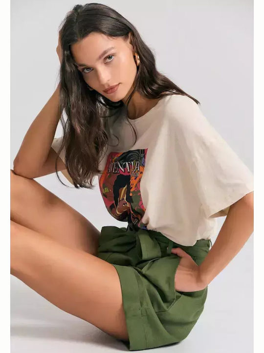 Femei Pantaloni scurți Kaki