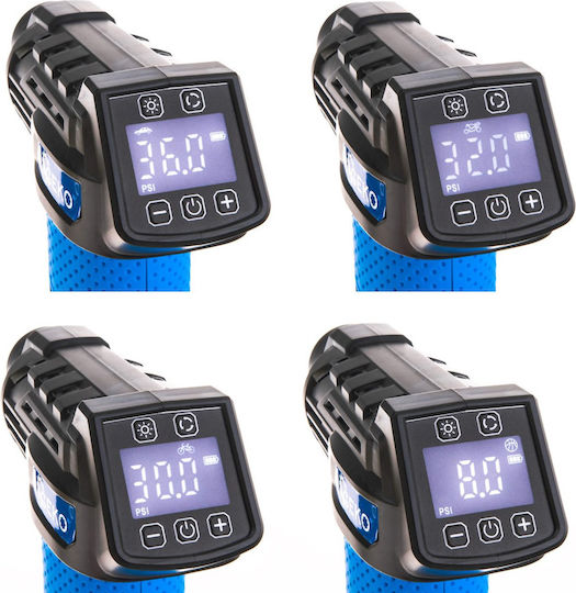 Geko Τρόμπα Αυτοκινήτου 150PSI Επαναφορτιζόμενη με Μπαταρία 12V