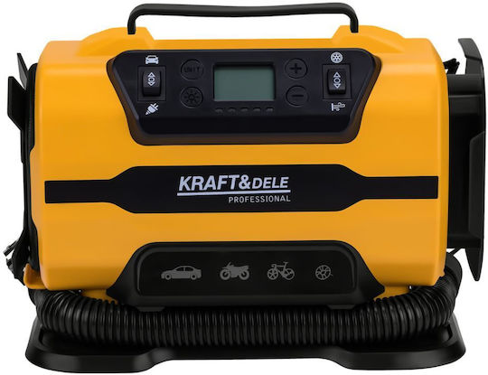 Kraft & Dele Car Tire Pump with Cigarette Lighter Cable 12V