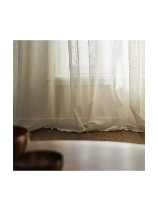Gofis Home Curtain with Pencil Pleat Beige 140x295cm