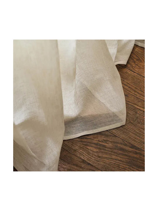 Gofis Home Curtain with Pencil Pleat Beige 140x295cm