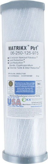 Matrikx Water Filter Cartridge Countertop and Under Sink from Activated Carbon 9"3/4 PB1 0.5 μm