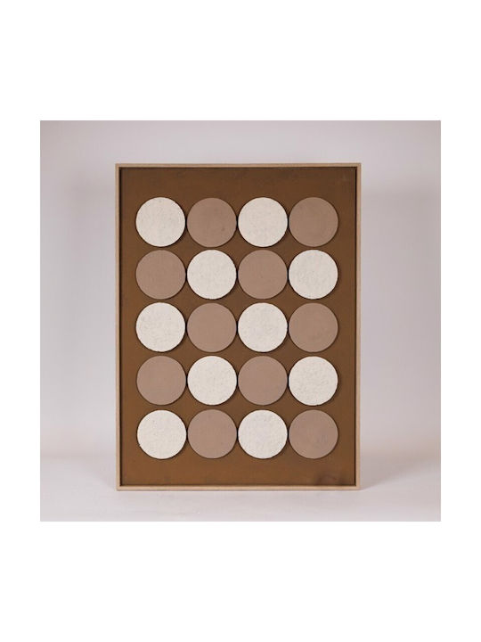 Canvas Painting 3D Designs Black-Brown-Beige 60x2.9x80cm