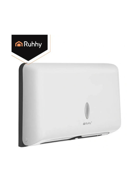 White Wall Mounted Napkin Dispenser Zz Ruhhy Durable Abs 27x20.5cm