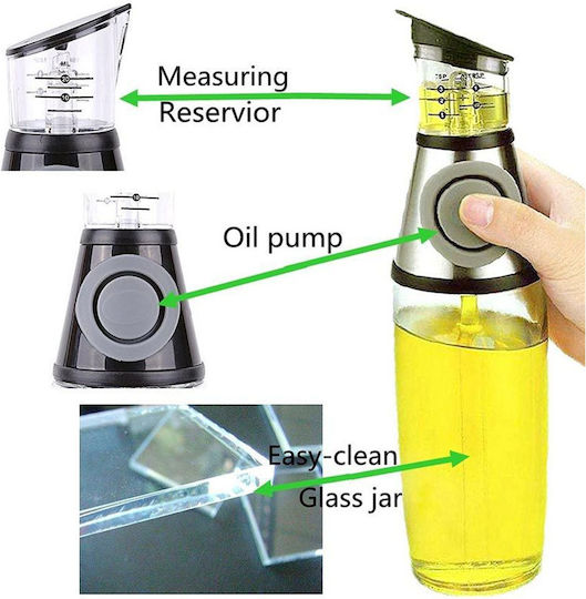 Recipient Pentru Ulei și Oțet Recipient Pentru Ulei Din Sticlă cu Flux 500ml