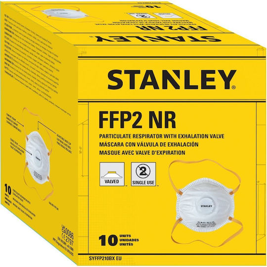 Stanley Mască de Protecție FFP2 cu Supapă Albă 10 Bucăți