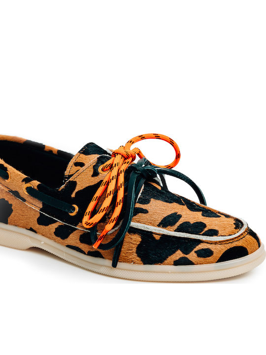 Γυναικεία Boat Shoes σε Καφέ Χρώμα