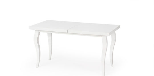 Mozart Esstisch Ausziehbar Weiß 140+40x80x75cm Mozart Esstisch Ausziehbar Weiß 140+40x80x75cm