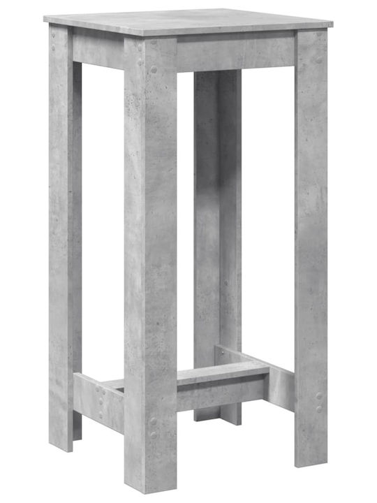Τραπέζι Μπαρ Ξύλινο Γκρι 51x50x103.5εκ.