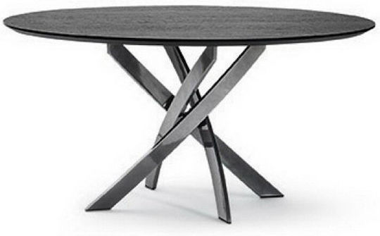 Baron Runder Esszimmertisch Silber 150x150cm Baron Runder Esszimmertisch Silber 150x150cm