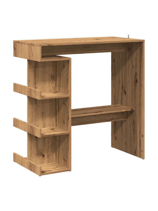 Table Bar Wooden Oak 100x48x101.5cm