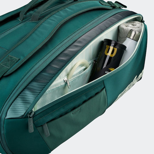 Wilson Super Tour Blade Shoulder Hand Tennis Bag 15 Rackets Green