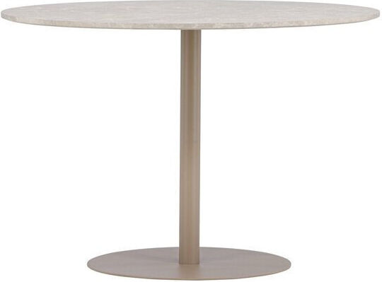Dallas 4776 Rund Esstisch in Beige und Braun Marmor Dallas 4776 Rund Esstisch in Beige und Braun Marmor