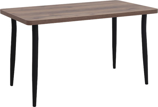 Levico Τραπεζαρίας Καπνιστή Καρυδιά 130x75x75εκ.