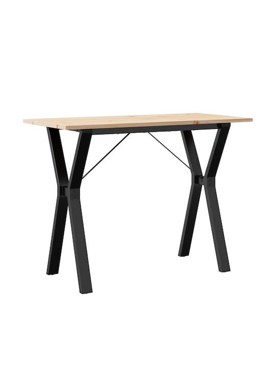 Table Dining Room from Solid Wood & Metal Coffee 100x50x75cm
