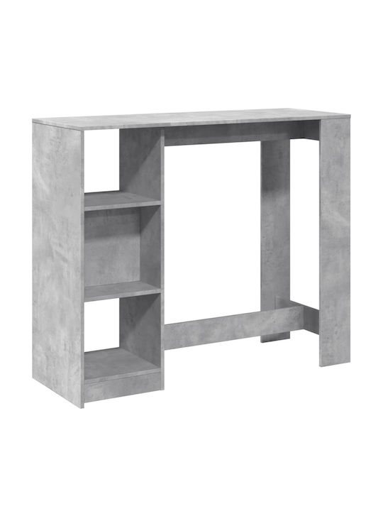 Table Bar Wooden Gray 124x46x103.5cm