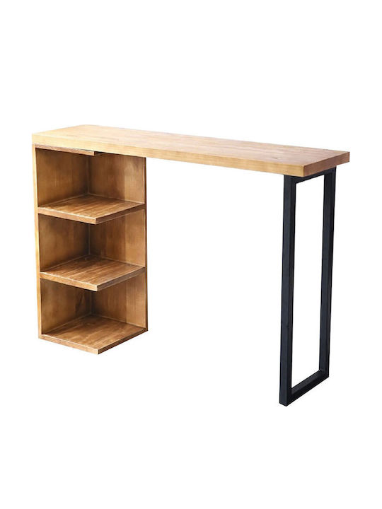 Collins Table Bar from Solid Wood & Metal Pine tree 139x29x90cm