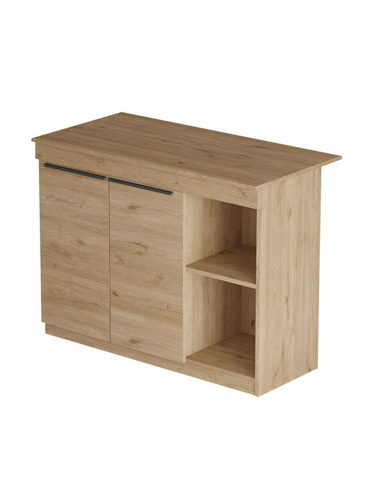 Kogile Table Kitchen Wooden Natural Shade 120x60x88.2cm