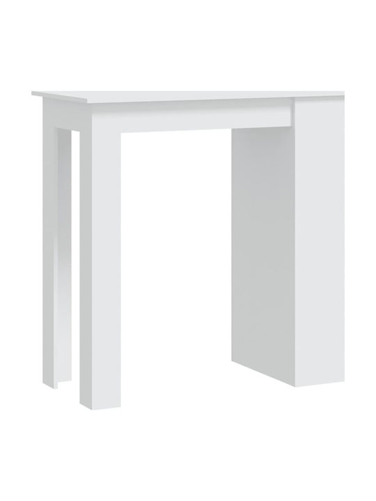 Table Bar Wooden White 102x50x103.5cm