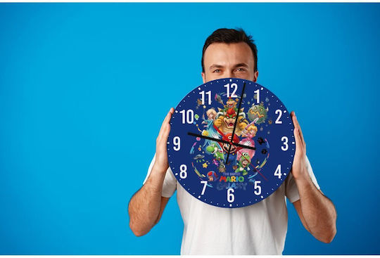 Mario Galaxy Wooden Wall Clock 30cm