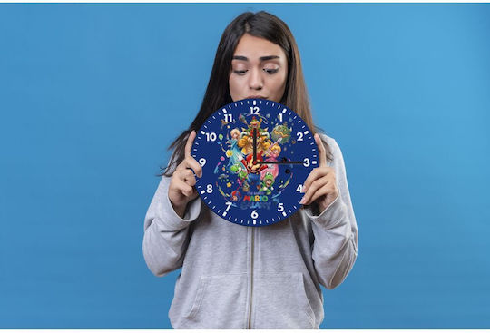 Mario Galaxy Wooden Wall Clock 20cm